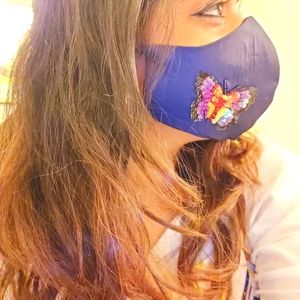 Embroidered mask